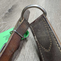 Stamped Double Leather Breastcollar *gc/fair, dirty, film, v.dry, v.stiff, cracking, xhole
