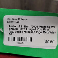 SS Shirt "2020 Perhaps We Should Have Lunged You First" *gc, peeled?cracked logo
