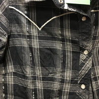 SS Western Shirt, Snaps *gc, puckers, crinkles, curled edges, seam puckers
