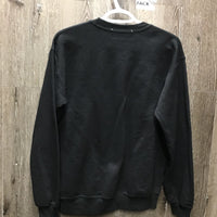 LS Hvy Sweatshirt "Bays Before Boys" *vgc, mnr hair, crinkled & bubbled stickers
