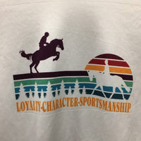 LS Shirt "Loyalty-Character-Sportsmanship" *gc, pit stains, snags, seam rubs & pills
