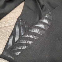 Hvy Cotton EuroSeat Breeches *gc, undone seam stitching, peeled stickies, mnr linty, hair, curled inner waist, pilly edges
