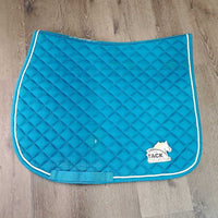Quilt Jumper Saddle Pad, 1x piping *vgc, clean, pills, rubs, mnr faded, stains
