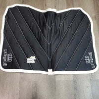 Thick Quilt Jumper Saddle Pad *vgc, clean, mnr hair, stains, threads, undone stitching, rubs, puckers
