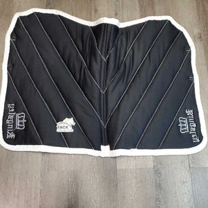 Thick Quilt Jumper Saddle Pad *vgc, clean, mnr hair, stains, threads, undone stitching, rubs, puckers