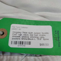 Thick Quilt Jumper Saddle Pad *vgc, clean, mnr hair, stains, threads, undone stitching, rubs, puckers