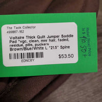 Thick Quilt Jumper Saddle Pad *vgc, clean, mnr hair, faded, residue, pills, puckers