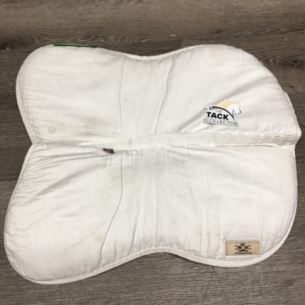 Memory Foam Half Pad *gc, older, pilly, stains, mnr hair, rubs, dingy, puckers, creased
