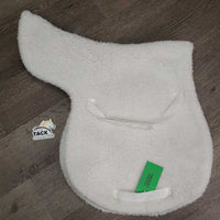 Fitted Fleece Hunter Saddle Pad *gc, clean, mnr hair, clumpy, mnr threads, puckers, rubs, pills
