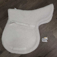 Fitted Fleece Hunter Saddle Pad *gc, clean, mnr hair, clumpy, mnr threads, puckers, rubs, pills