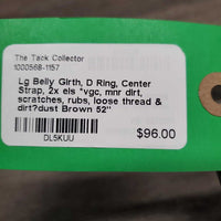 Lg Belly Girth, D Ring, Center Strap, 2x els *vgc, mnr dirt, scratches, rubs, loose thread & dirt?dust
