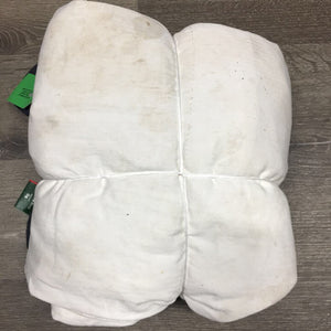 Disc Front Cotton Sheet, detach neck, tail *gc, clean, stain, dingy, mnr thredds, hair, rubs