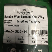 200g Winter Blanket, tail, bag *vgc, clean, mnr wpf, rubs, dusty seams, threads, scrapes, marker
