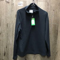 JUNIORS Fleece Sweater, 1/4 Zip Up *vgc, mnr hair
