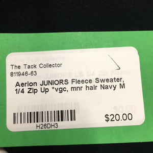 JUNIORS Fleece Sweater, 1/4 Zip Up *vgc, mnr hair