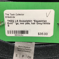 LS Sweatshirt "Equestrian Evnt" *gc, mnr pills, hair
