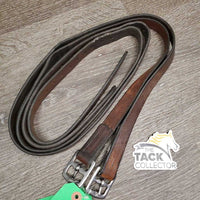 Pr Soft Stirrup Leathers *gc/fair, dirt, dents, scrapes, rubs, UNDONE stitching, older, xholes, gunk, stains
