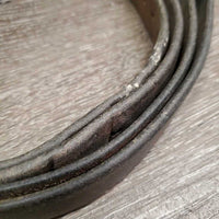 Pr Soft Stirrup Leathers *gc/fair, dirt, dents, scrapes, rubs, UNDONE stitching, older, xholes, gunk, stains
