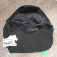 Velvet & Fleece Helmet Cover *gc, clean, hair, faded?, pulled seam
