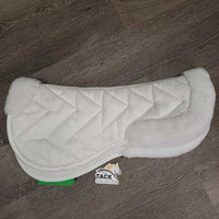 Fleece Lined Mesh Spine Half Pad *vgc, mnr dirt/stains?, clumpy, v. mnr hair
