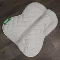 Fleece Lined Mesh Spine Half Pad *vgc, mnr dirt/stains?, clumpy, v. mnr hair

