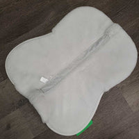 Fleece Lined Mesh Spine Half Pad *vgc, mnr dirt/stains?, clumpy, v. mnr hair
