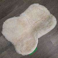 Sheepskin Half Pad, rolled edge *vgc, clean, clumpy, puckers, mnr threads, stains, bare spots
