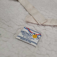Fleece Fitted Hi Wither Hunter Saddle Pad *gc/fair, clean, clumpy, stains, hair, mnr marker, dingy, rubs
