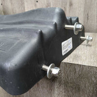 Plastic Trailer Saddle Rack, 3 sets Nuts, Washers *like new
