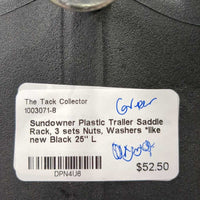 Plastic Trailer Saddle Rack, 3 sets Nuts, Washers *like new
