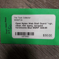 Open Nylon Web Stall Guard *vgc, clean, mnr dusty, scraped hardwares
