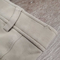 Euroseat Breeches *gc, clean, v.rubbed & pilly, mnr stains, snags & unstitched seam
