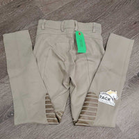 Euroseat Breeches *gc, clean, v.rubbed & pilly, mnr stains, snags & unstitched seam
