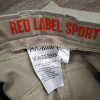 Euroseat Breeches *gc, clean, v.rubbed & pilly, mnr stains, snags & unstitched seam
