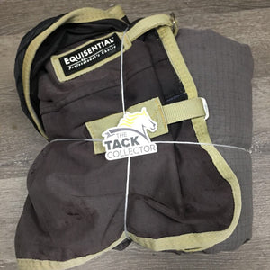 Med Winter Blanket, 2 legs *gc, clean, wpf, v. faded, snags, repairs, rubs, mnr hair