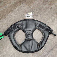 Felt & Leather Poll Guard Head Bumper, snaps *xc/like new, clean, v.mnr hair
