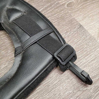 Felt & Leather Poll Guard Head Bumper, snaps *xc/like new, clean, v.mnr hair

