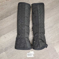Front & HineShipping Boots, Fleece Lined *gc, clean, clumpy, mnr hair, holes, threads, faded, older, repaired
