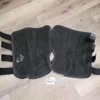 Front & HineShipping Boots, Fleece Lined *gc, clean, clumpy, mnr hair, holes, threads, faded, older, repaired
