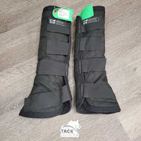 Front & HineShipping Boots, Fleece Lined *gc, clean, clumpy, mnr hair, holes, threads, faded, older, repaired
