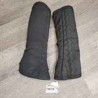 Front & HineShipping Boots, Fleece Lined *gc, clean, clumpy, mnr hair, holes, threads, faded, older, repaired
