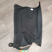 Mesh & Micro Suede Half Chaps *gc, dirty, faded, rubs
