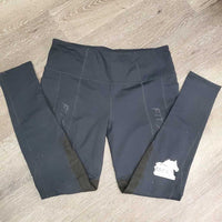 Fleece Lined Riding Tight Breeches, Pull on *gc, faded, pills, hairy
