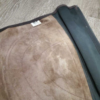 Pr Suede Half Chaps *vgc/gc, mnr dirt, stains, rubs, stretched els, cracking/peeling

