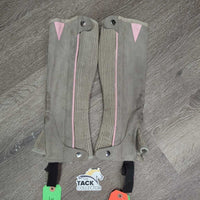 Synthetic Half Chaps *gc, mnr dirt, rubs, stains & undone stitching
