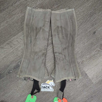 Synthetic Half Chaps *gc, mnr dirt, rubs, stains & undone stitching
