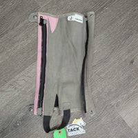Synthetic Half Chaps *gc, mnr dirt, rubs, stains & undone stitching
