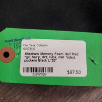 Memory Foam Half Pad *gc, hairy, dirt, rubs, mnr faded, puckers
