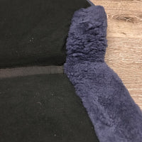 Sheepskin Memory Foam Half Pad, rolled edges *vgc, dirt, rubs, clumpy, mnr stains, hair, puckers, threads