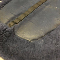 Sheepskin Memory Foam Half Pad, rolled edges *vgc, dirt, rubs, clumpy, mnr stains, hair, puckers, threads